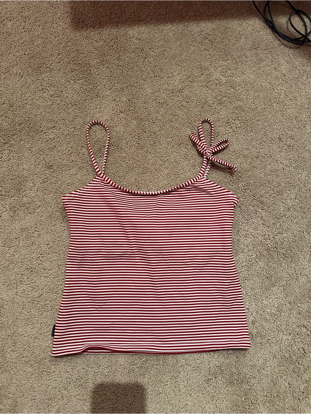 Anne Cole Red & White Striped Tankini